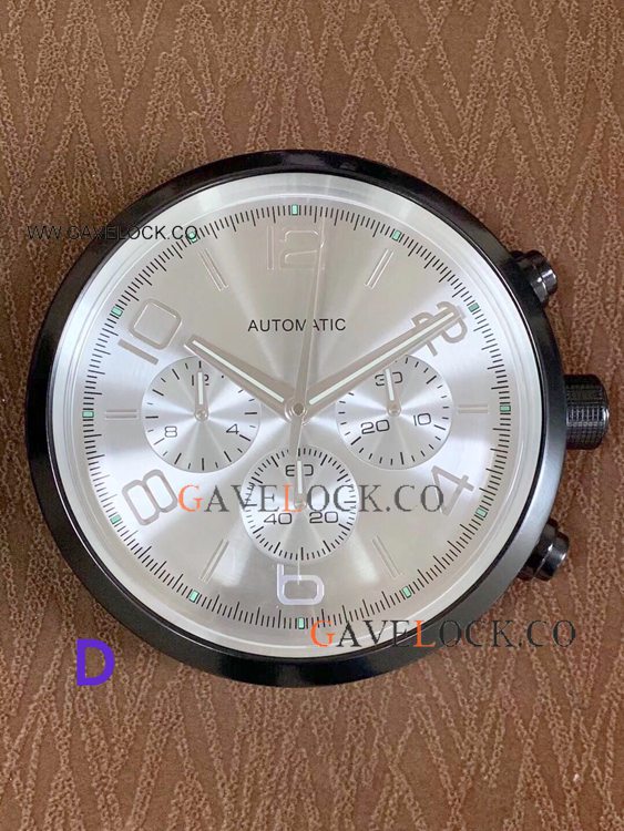 Copy Montblanc Timewalker Chronograph Wall Clock - Black Case Silver Face